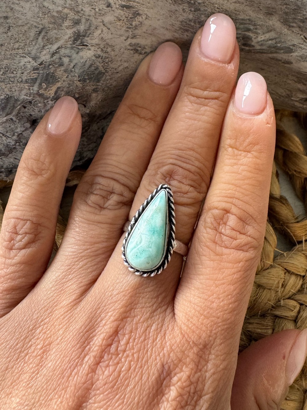 🤩NEW GREEN CHALCEDONY RING